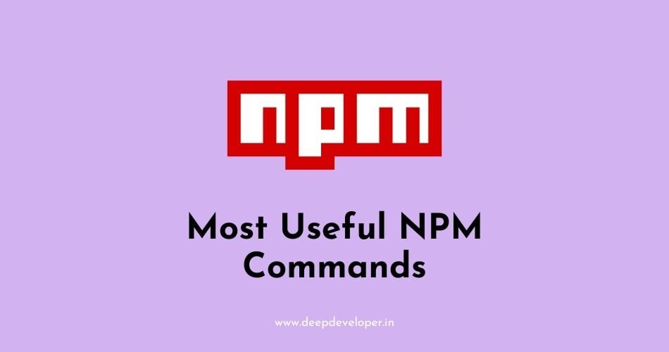 npm commands