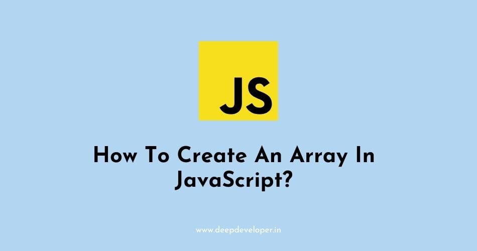 create an array using javascript