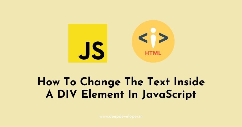 change the text inside a div
