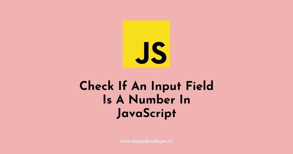 check if an input number is a number