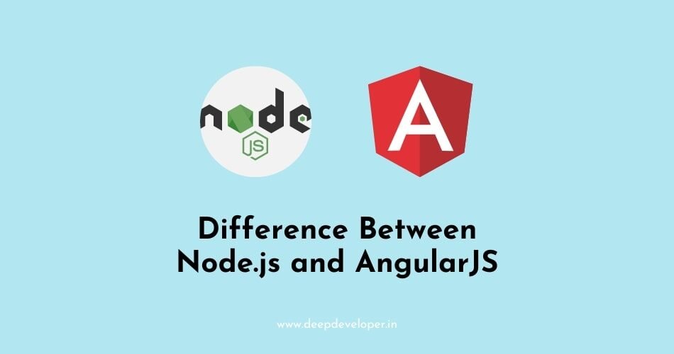 difference between nodejs and angularjs