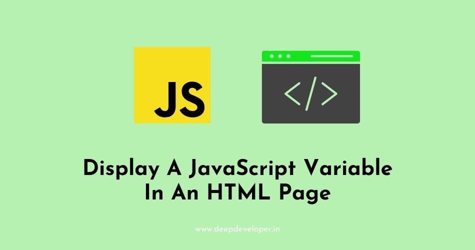 display a javascript variable in html