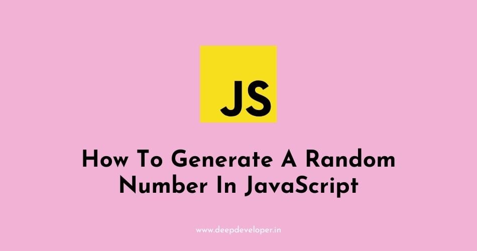 generate a random number in javascript