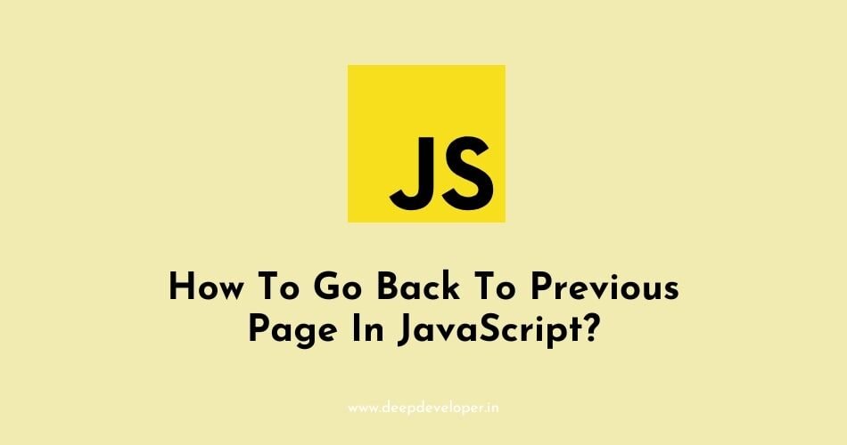 go back to previous page with javascript