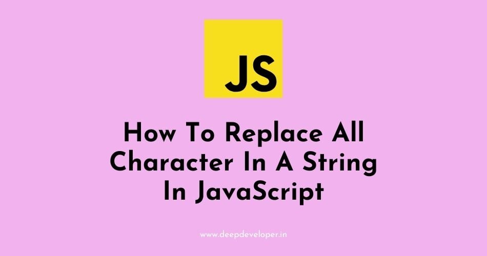 how to replace all character in a string