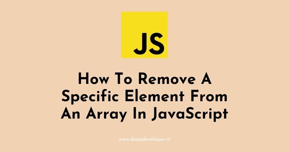remove a specific element from an array