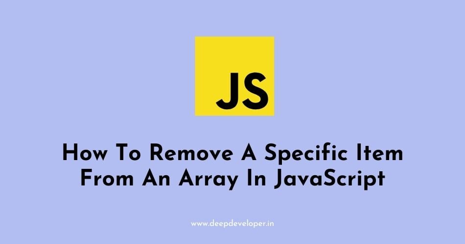 remove a specific items from an array