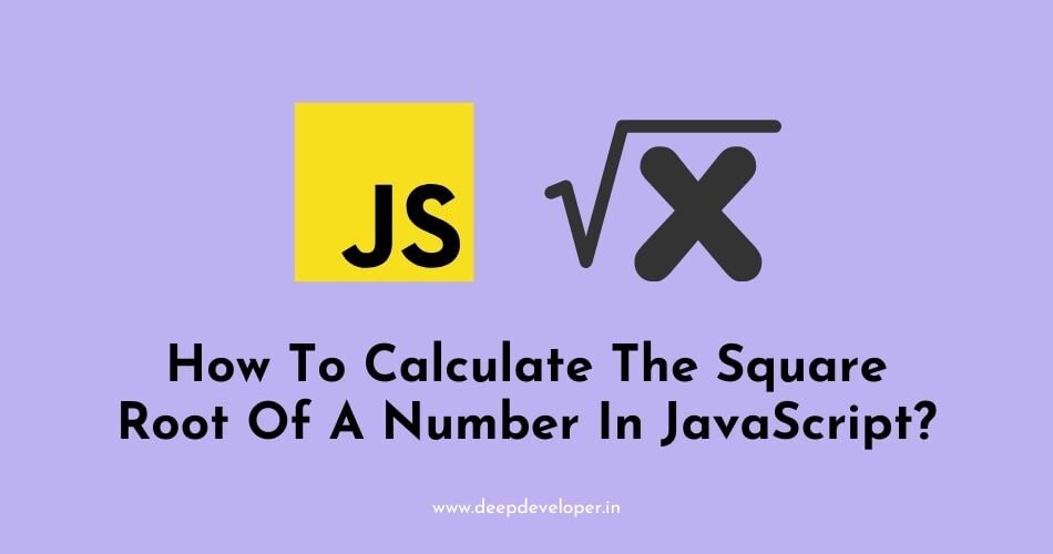 square root of a number