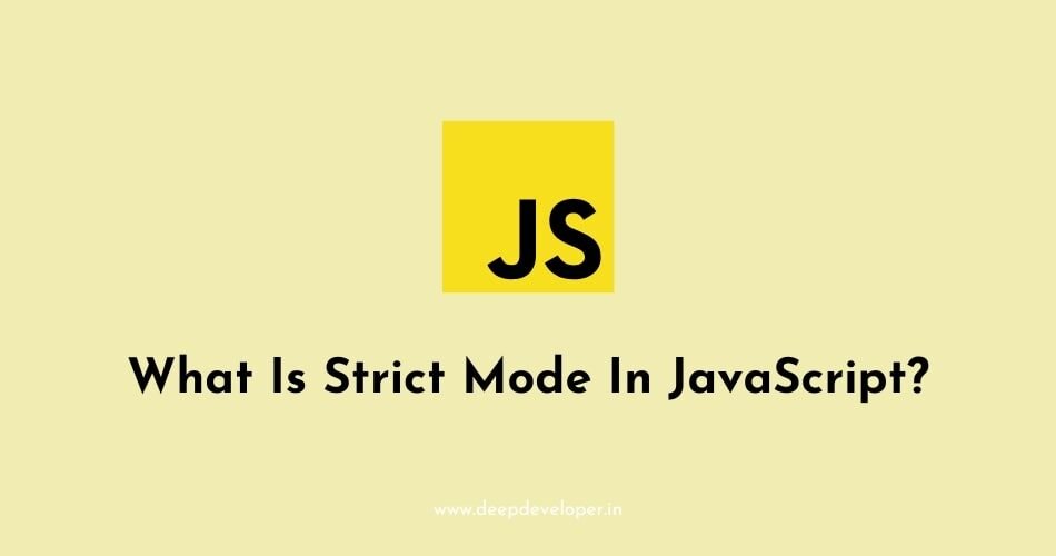 strict mode in javascript