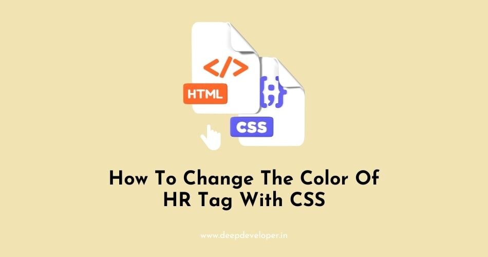 change the color of hr tag