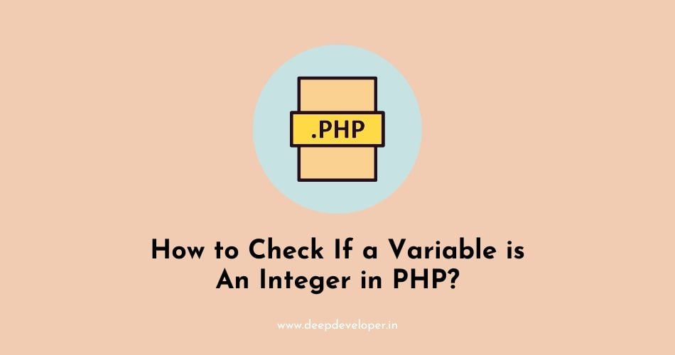 check if a variable is an integer in php