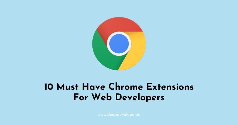 chrome extensions for web developers