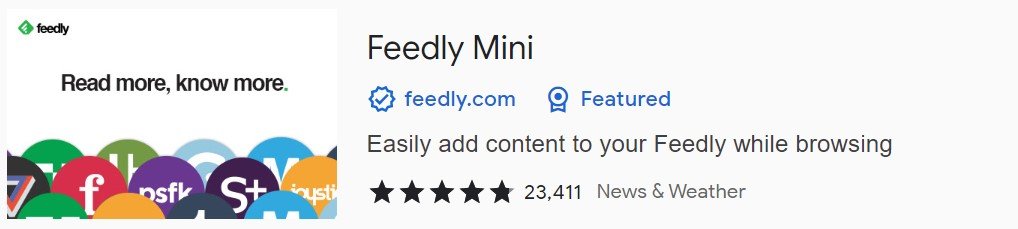 Feedly Chrome Extensions for Content Marketers