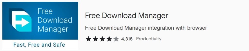 free download manager chrome extension