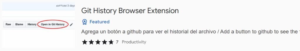 git history browser extension
