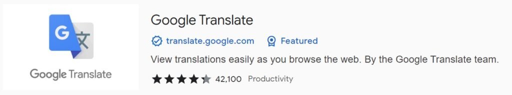 google translate chrome extensions for students