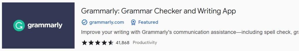 Grammarly chrome extensions for productivity
