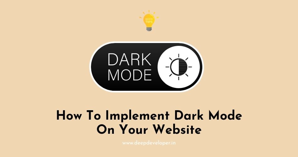 how to implement dark mode