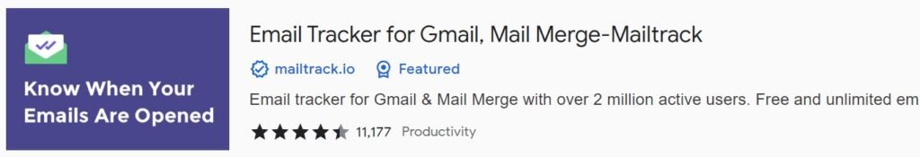 mail track chrome extension