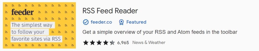 rss feed reader chrome extension