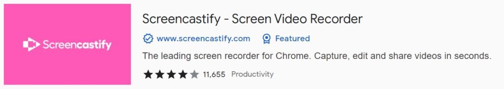 screencastify screen recorder