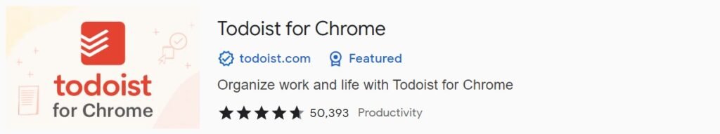 todoist for chrome extensuion