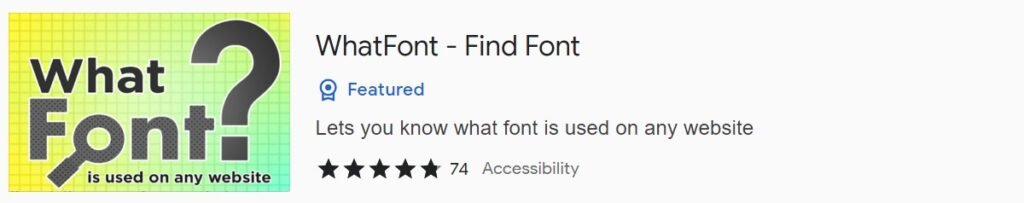 whatfont chrome extension