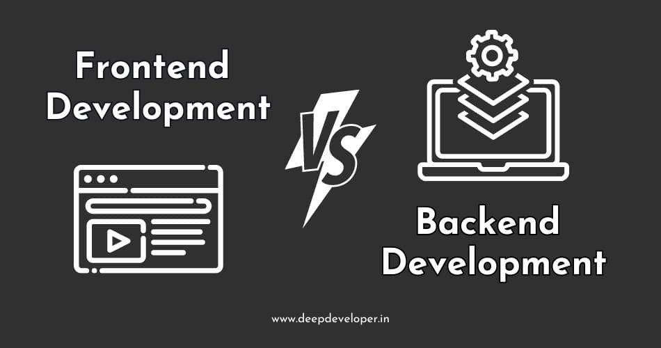 frontend development vs backend development