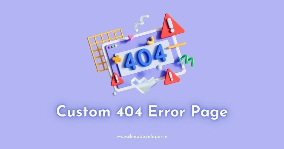 custom 404 error page design