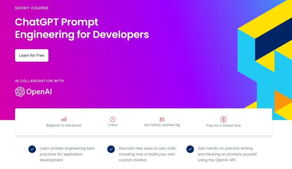 chatgpt prompt engineering for developers