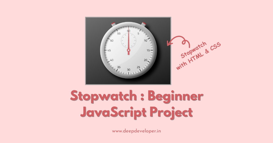 stopwatch with html, css and javascript